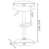 Ramses Adjustable Backless Bar Stool