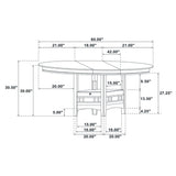 Lavon Oval 60-inch Extension Leaf Dining Table Medium