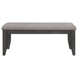Dalila Leatherette Upholstered Wood Dining Bench