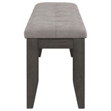 Dalila Leatherette Upholstered Wood Dining Bench
