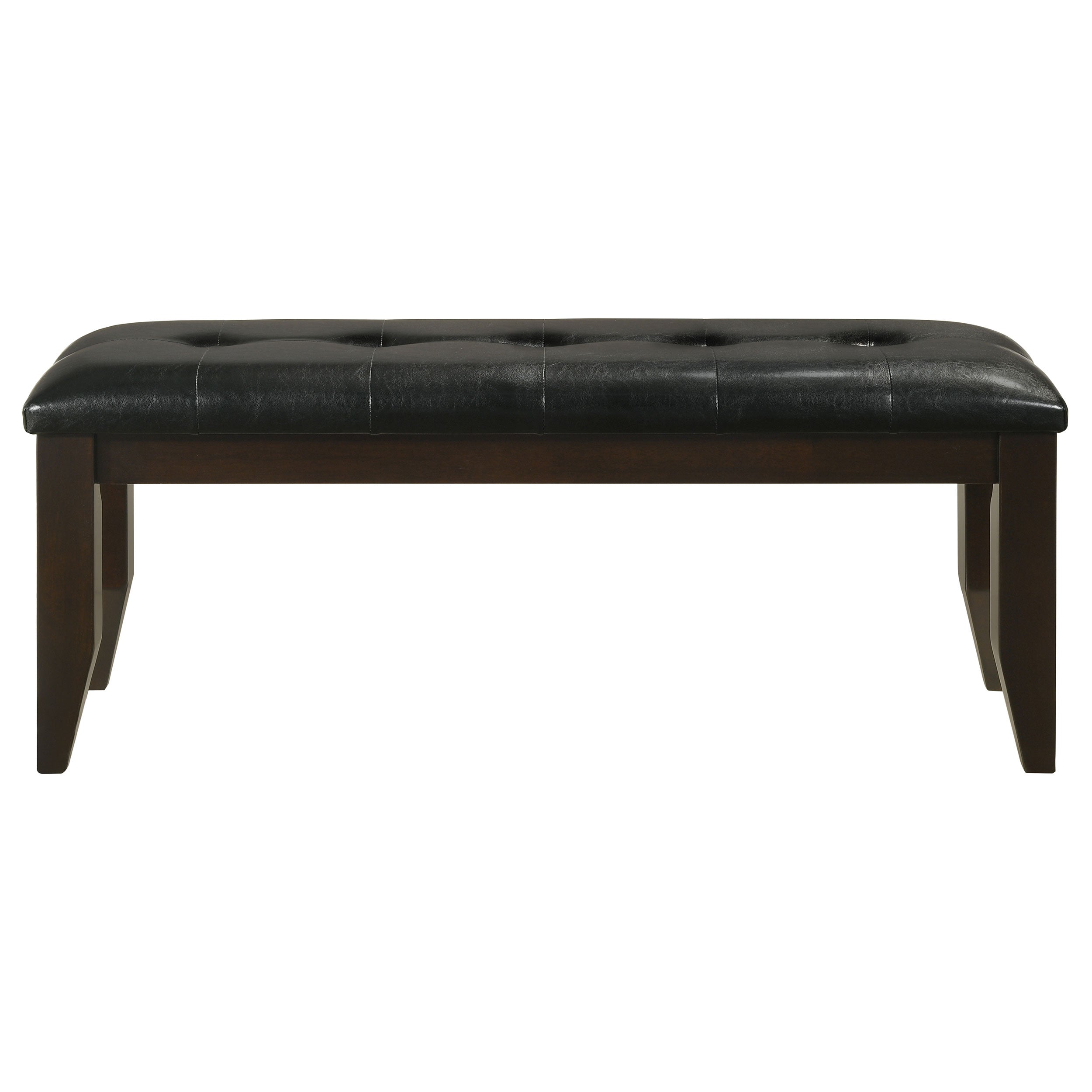 Dalila Leatherette Upholstered Wood Dining Bench