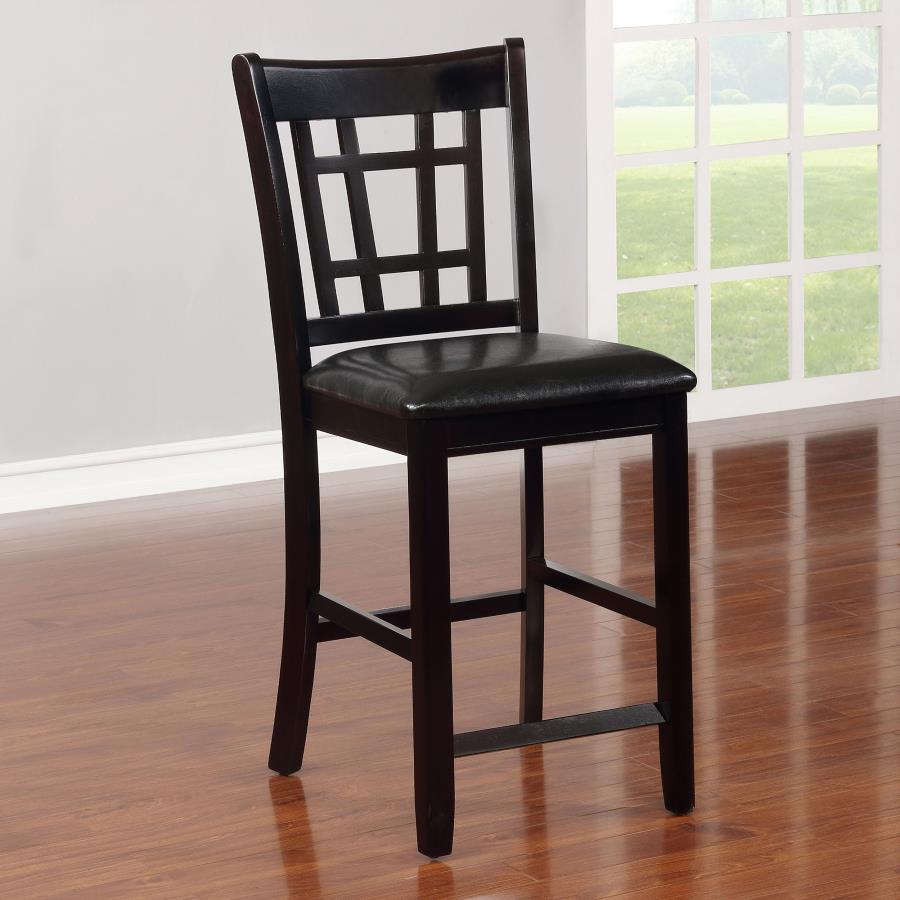 Lavon Wood Counter Chair Tan and (Set of 2)