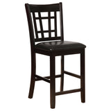 Lavon Wood Counter Chair Tan and (Set of 2)