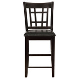 Lavon Wood Counter Chair Tan and (Set of 2)