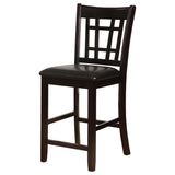 Lavon Wood Counter Chair Tan and (Set of 2)