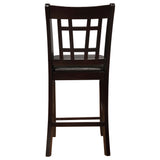 Lavon Wood Counter Chair Tan and (Set of 2)
