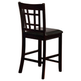 Lavon Wood Counter Chair Tan and (Set of 2)