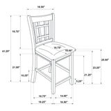 Lavon Wood Counter Chair Tan and (Set of 2)