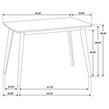 Kersey Rectangular 47-inch Wood Dining Table Chestnut