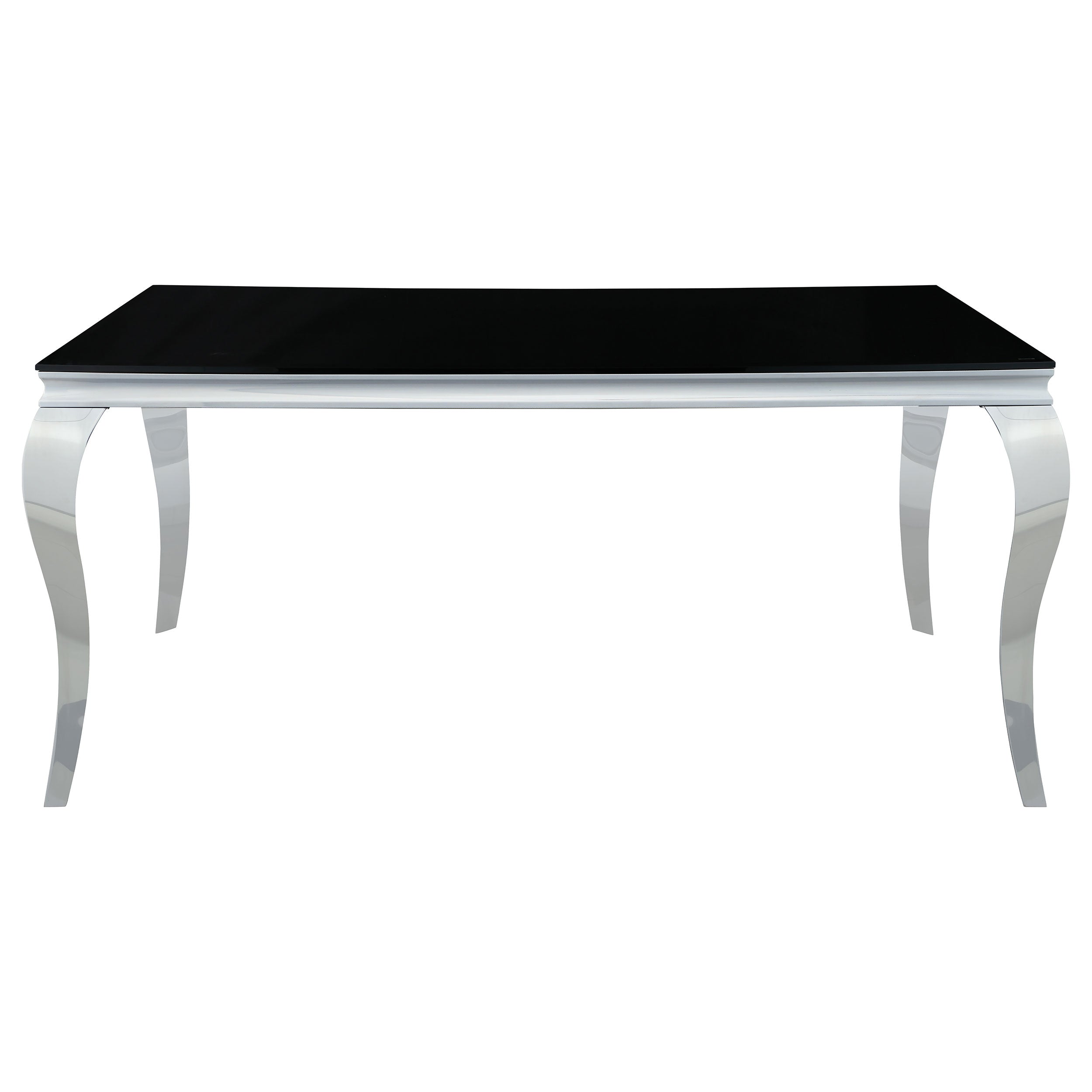 Carone 81-inch Rectangular Glass Dining Set