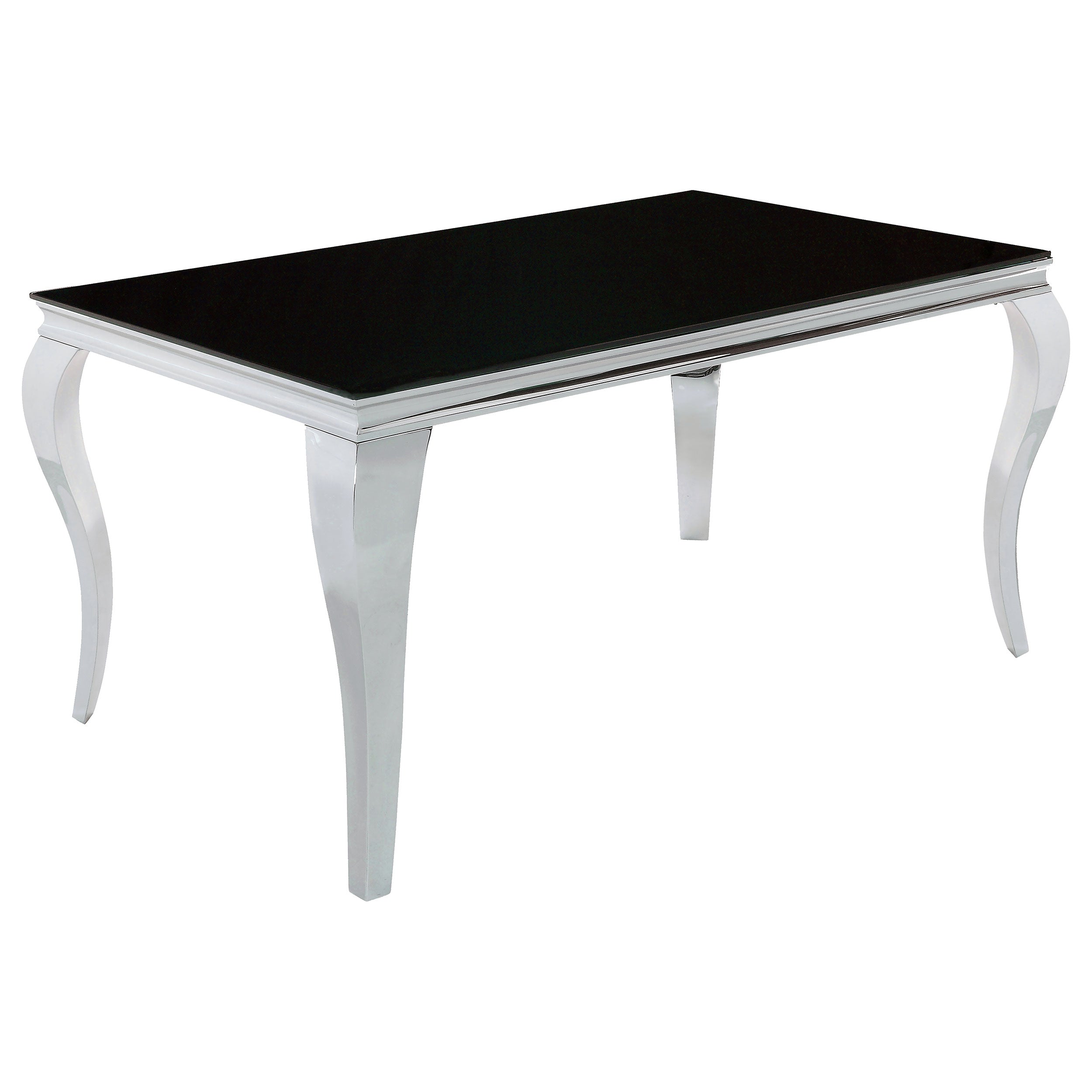 Carone Rectangular 61-inch Glass Top Dining Table