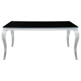 Carone Rectangular 61-inch Glass Top Dining Table