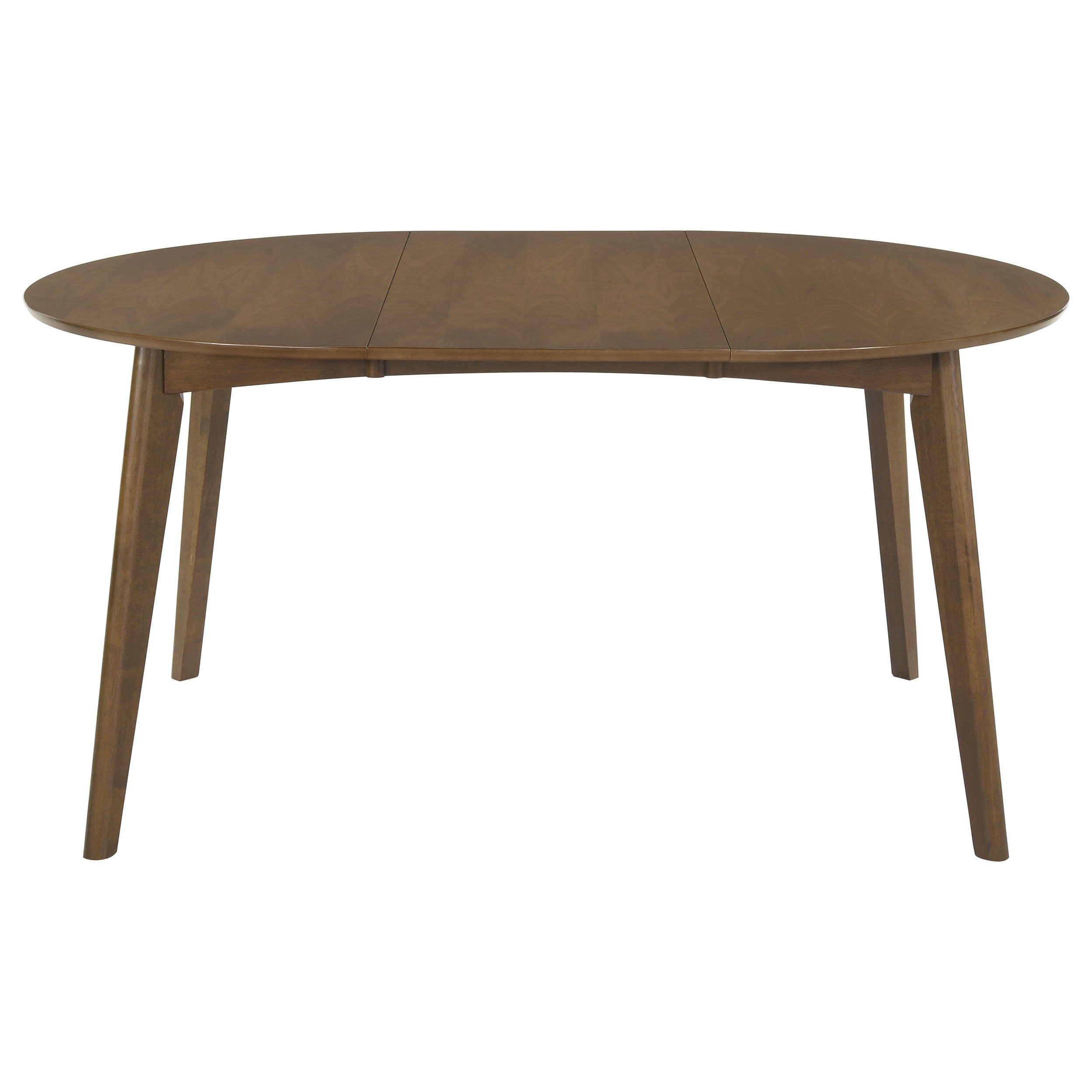 Jedda Oval 60-inch Extension Leaf Dining Table Dark Walnut