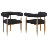Dunmore Boucle Upholstered Dining Arm Chair (Set of 2)