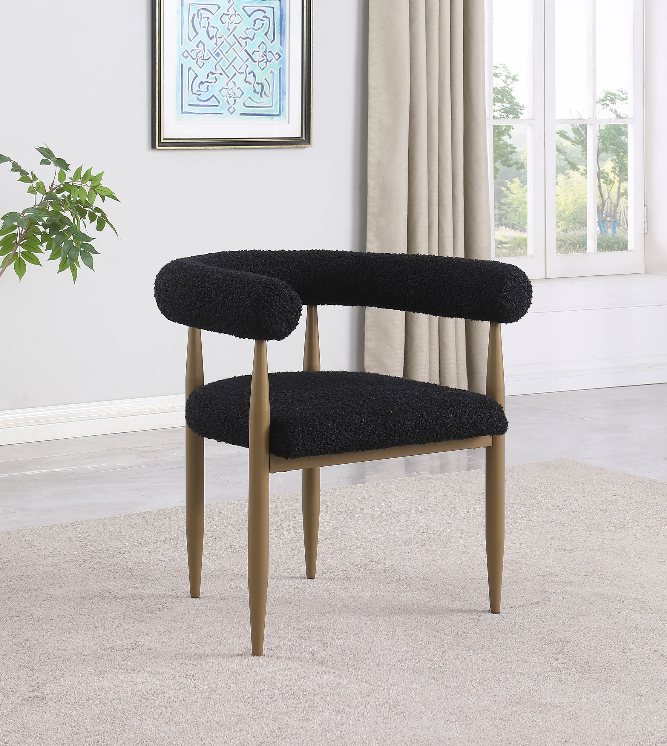 Dunmore Boucle Upholstered Dining Arm Chair (Set of 2)