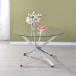 Beckham Round 46-inch Glass Top Dining Table