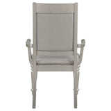 Bling Game Dining Arm Chair Metallic Platinum (Set of 2)