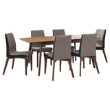 Redbridge Rectangular Dining Set Natural Walnut