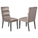 Carla Velvet Upholstered Dining Side Chair (Set of 2)