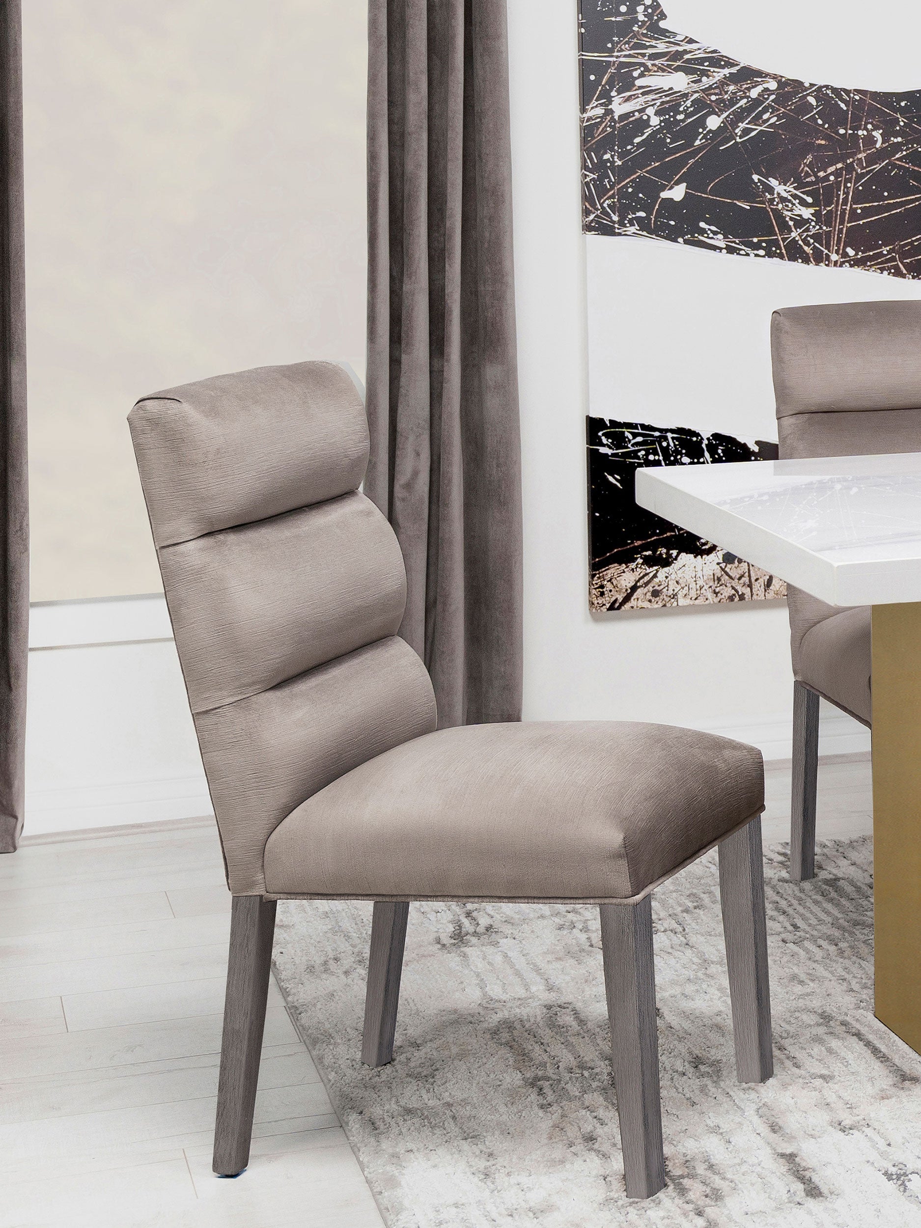 Carla Velvet Upholstered Dining Side Chair (Set of 2)