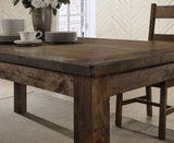 Coleman Rectangular Dining Set Rustic Golden Brown