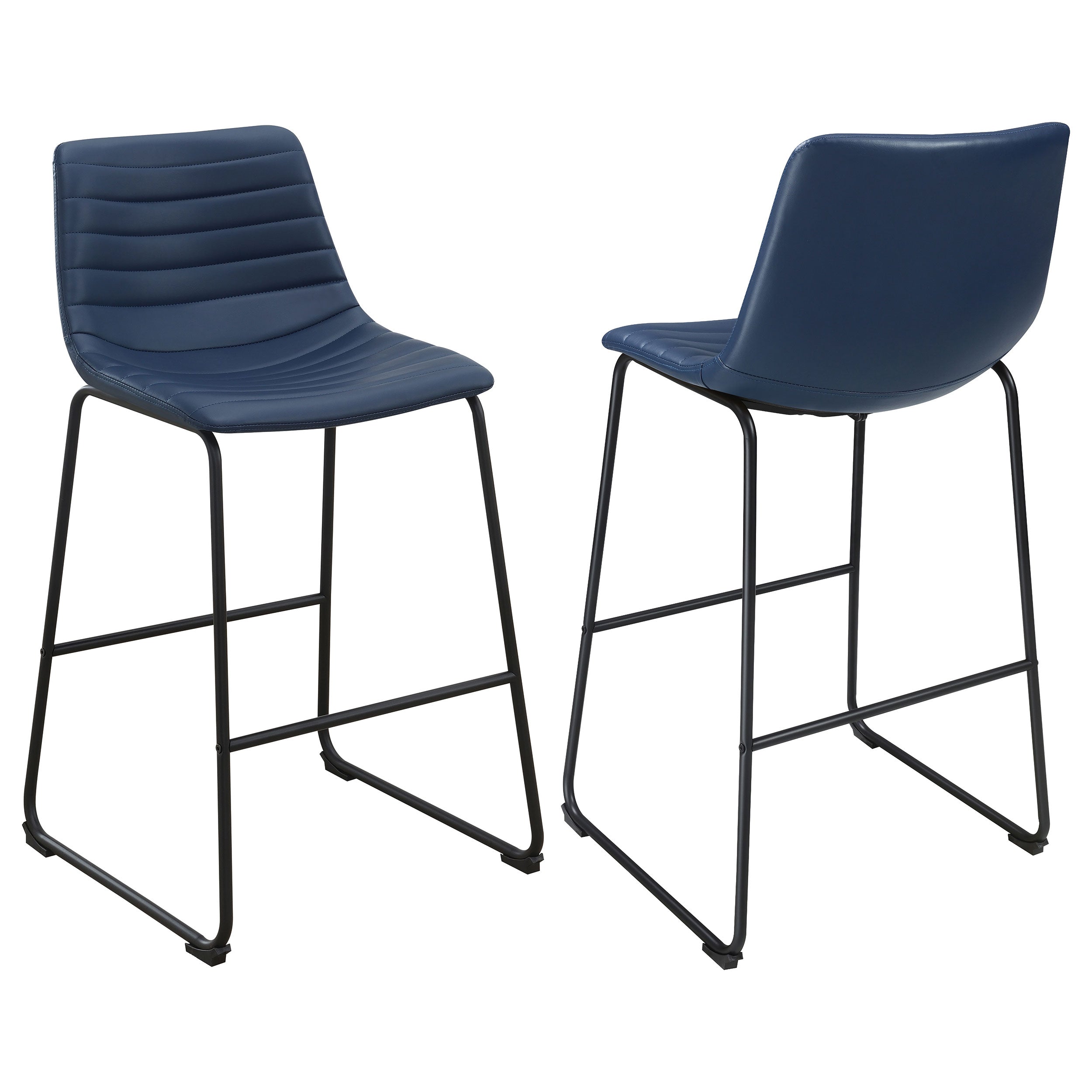 Zuni Faux Leather Upholstered Counter Chair (Set of 2)
