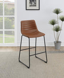 Zuni Faux Leather Upholstered Counter Chair (Set of 2)
