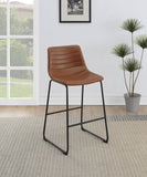 Zuni Faux Leather Upholstered Counter Chair (Set of 2)