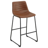 Zuni Faux Leather Upholstered Counter Chair (Set of 2)