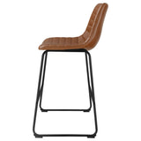 Zuni Faux Leather Upholstered Counter Chair (Set of 2)