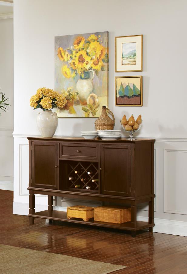Parkins 2-door Sideboard Buffet Cabinet Rustic Espresso
