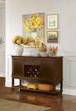 Parkins 2-door Sideboard Buffet Cabinet Rustic Espresso