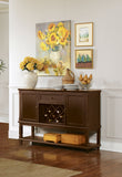 Parkins 2-door Sideboard Buffet Cabinet Rustic Espresso