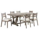 Cornelia Rectangular Dining Table Set Coastal Grey