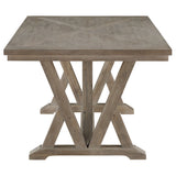 Cornelia Rectangular Dining Table Set Coastal Grey