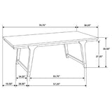 Reynolds Rectangular 79-inch Wood Dining Table Brown Oak