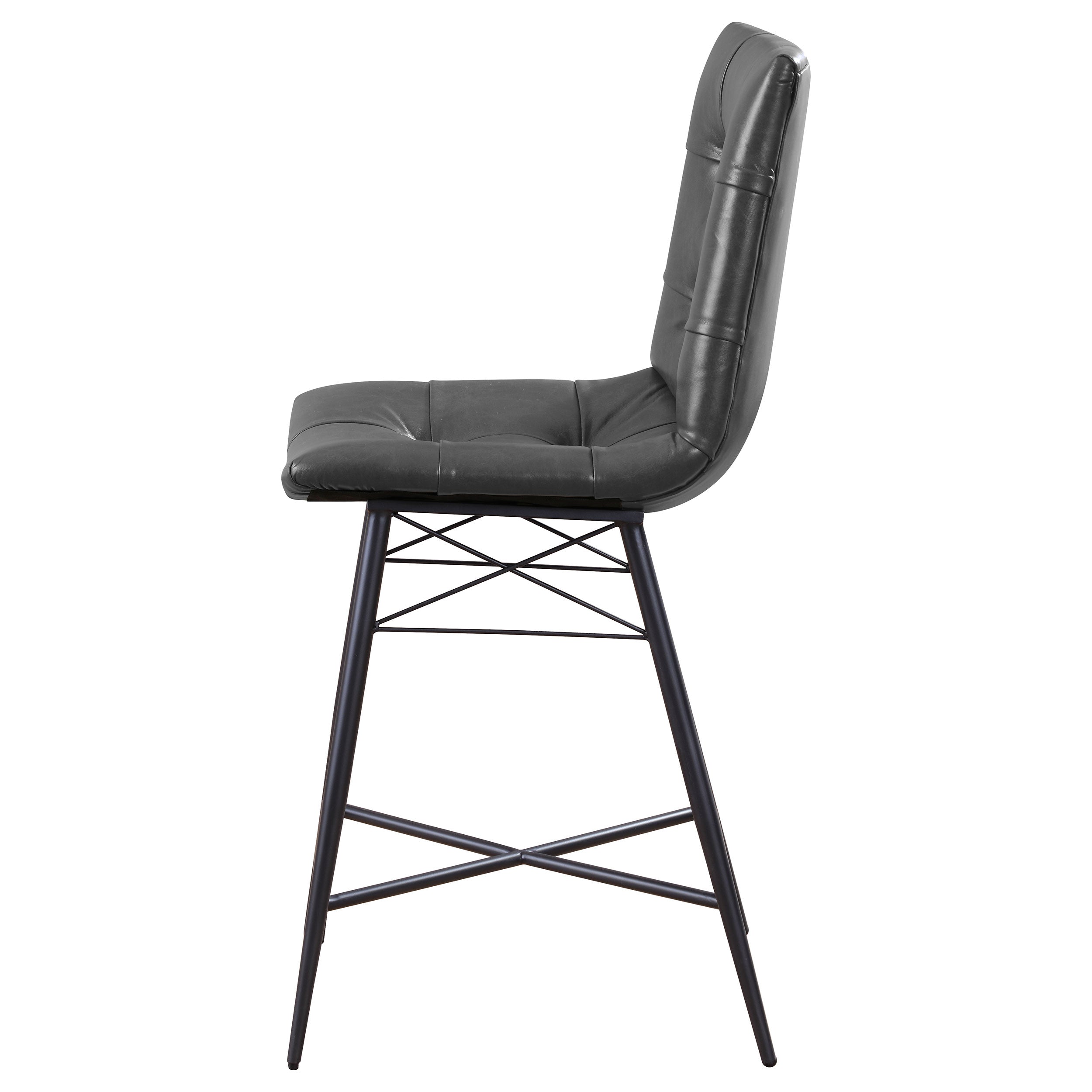 Aiken Upholstered Tufted Counter Chair (Set of 2)