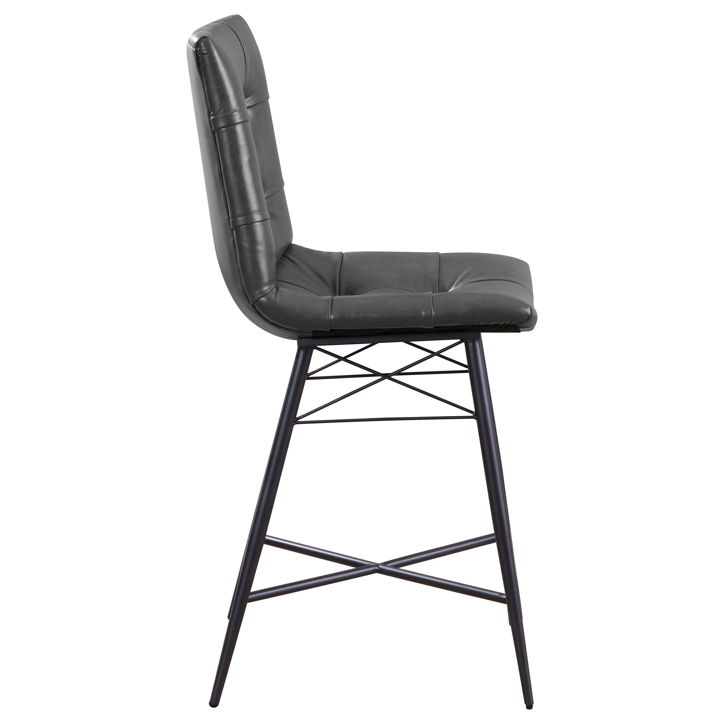 Aiken Upholstered Tufted Counter Chair (Set of 2)