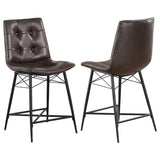 Aiken Upholstered Tufted Counter Chair (Set of 2)