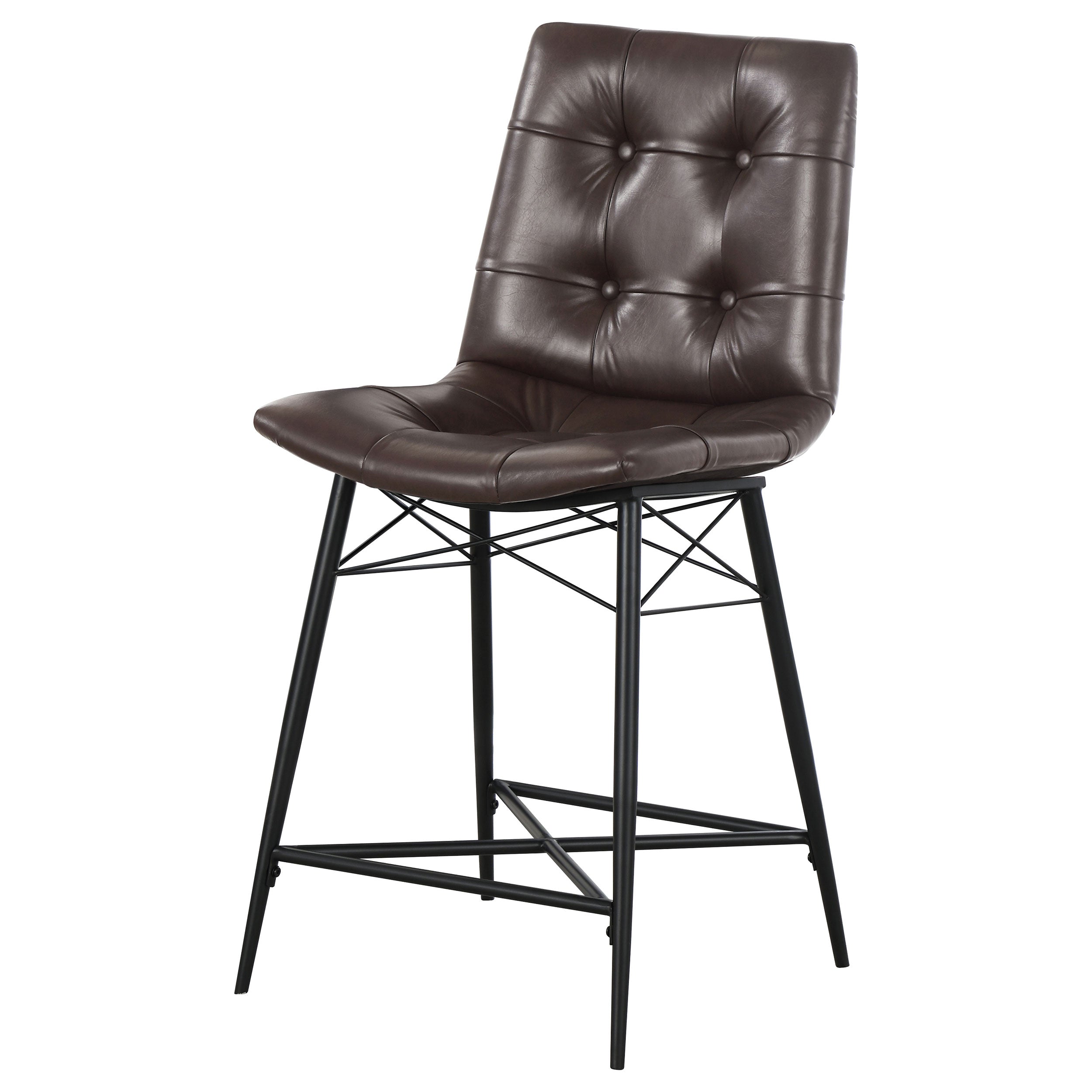 Aiken Upholstered Tufted Counter Chair (Set of 2)