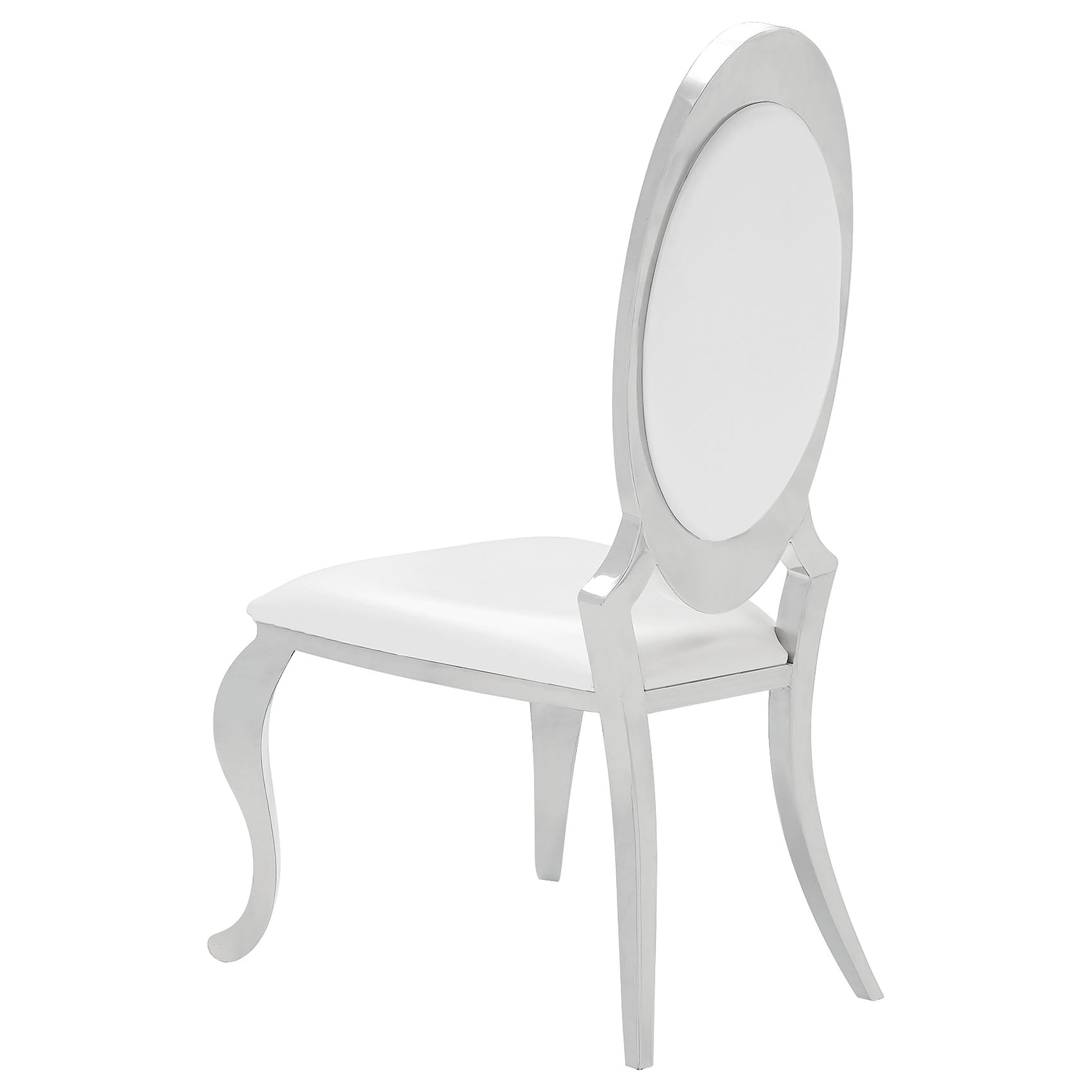 Antoine Rectangular Glass Top Dining Set Chrome