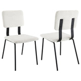 Calla Fabric Upholstered Dining Side Chair (Set of 2)