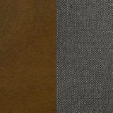 Alfredo Upholstered Dining Bench Grey and Natural Walnut
