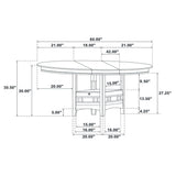 Lavon Oval 60-inch Extension Leaf Dining Table Medium