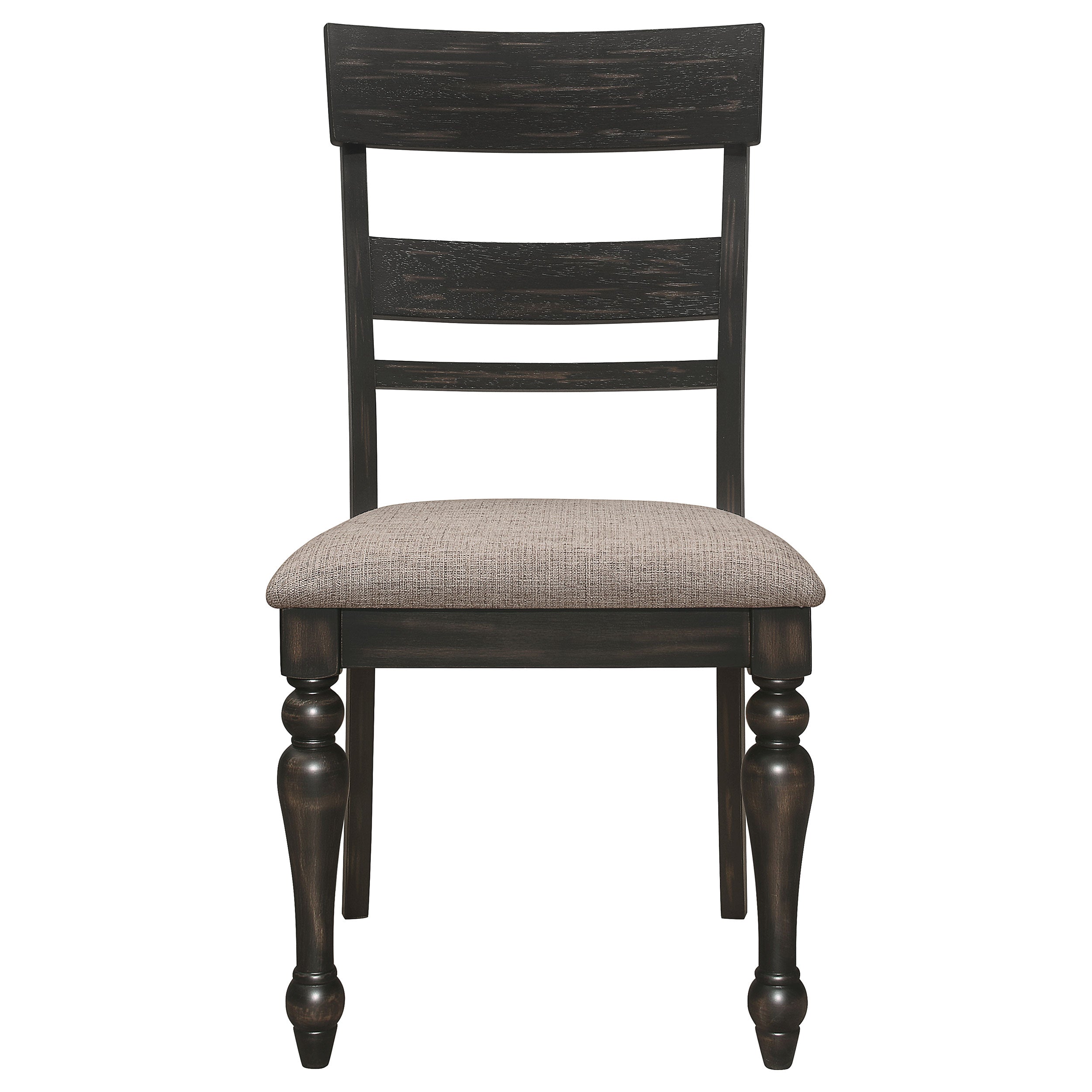 Bridget Rectangular Dining Set Charcoal Sand Through