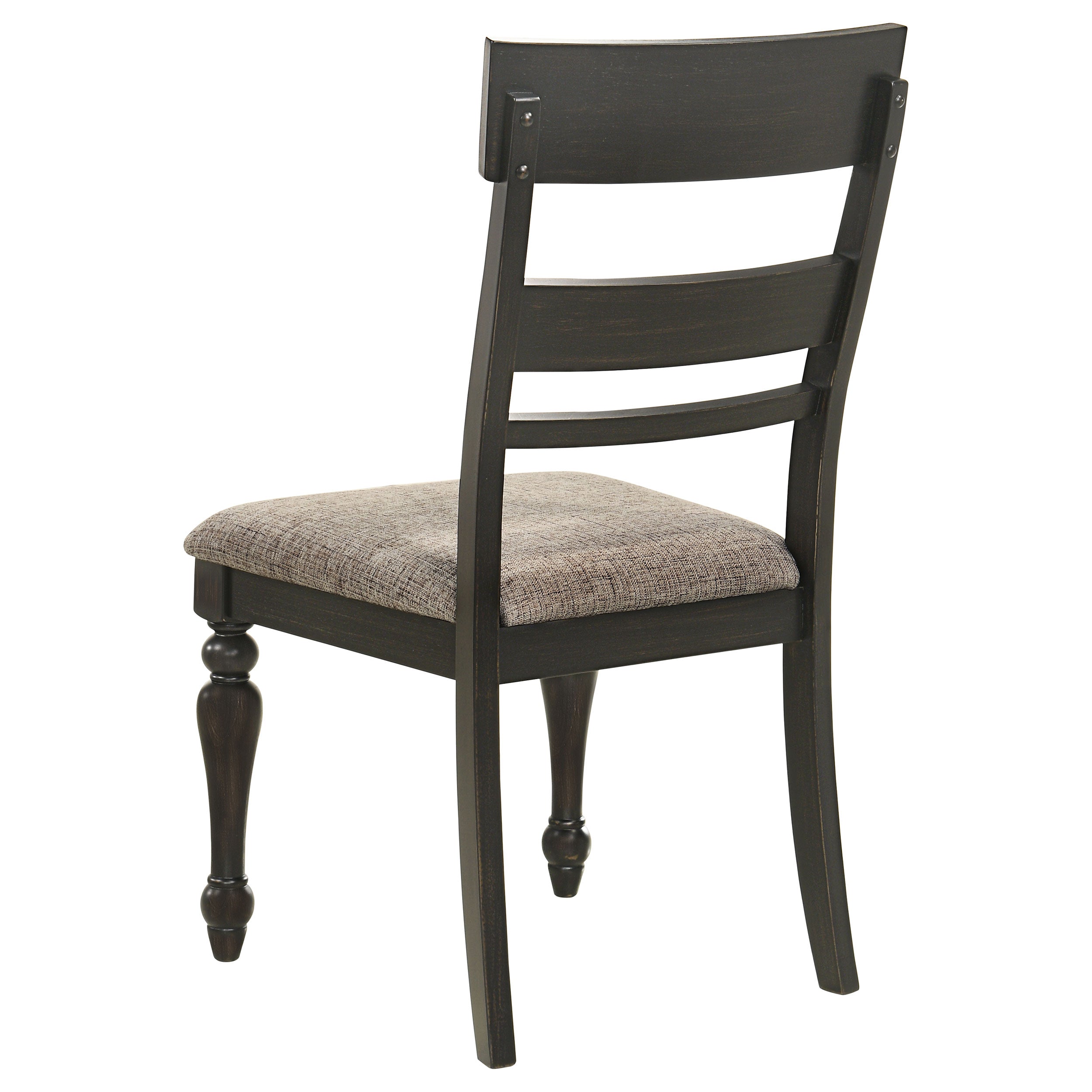 Bridget Rectangular Dining Set Charcoal Sand Through