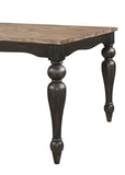 Bridget Rectangular Dining Set Charcoal Sand Through