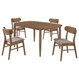 Dortch Oval Solid Wood Dining Set Walnut
