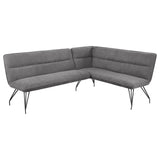 Dodson Fabric Upholstered L-Shaped Nook Dining Bench with Cushioned Seating