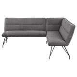 Dodson Fabric Upholstered L-Shaped Nook Dining Bench with Cushioned Seating